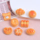 Delicious Smiley Face Sandwich Bread Food Toy DIY Jewelry Accessories Cream Glue Resin Small Accessories Hole Shoe Buckle Material