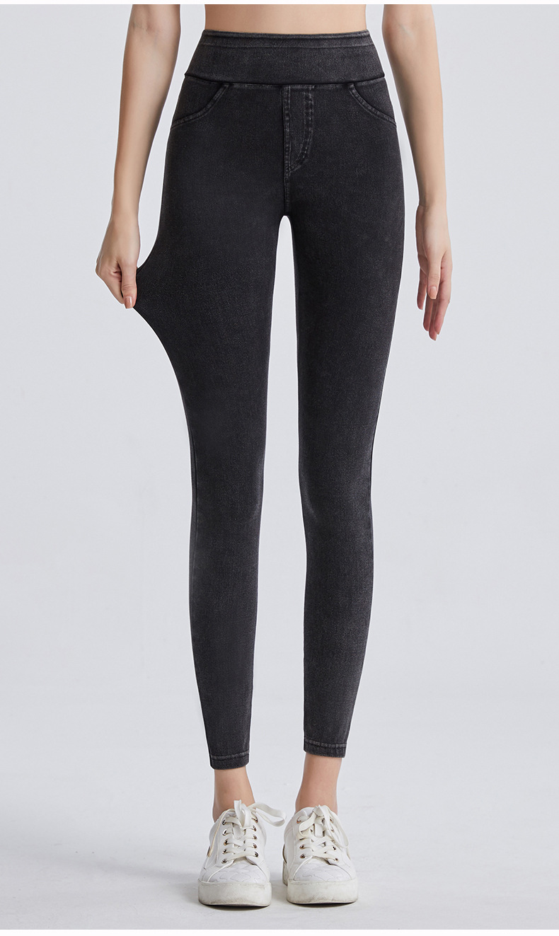Women's double pocket running yoga casual pants_voghion.com