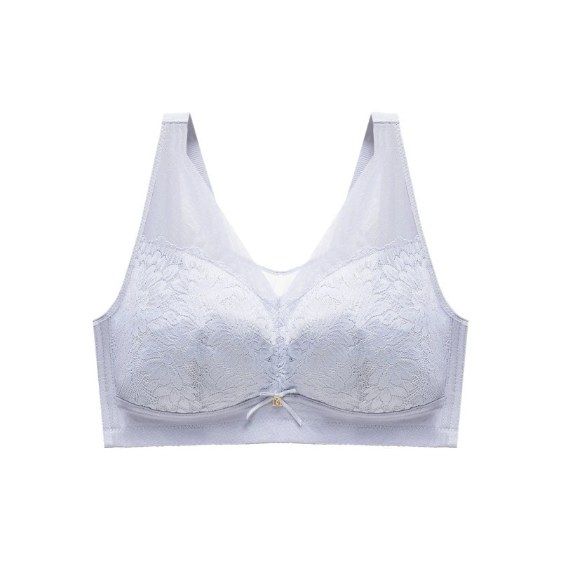 Summer ultra thin underwear, supporting bra top, wireless bra, plus size
