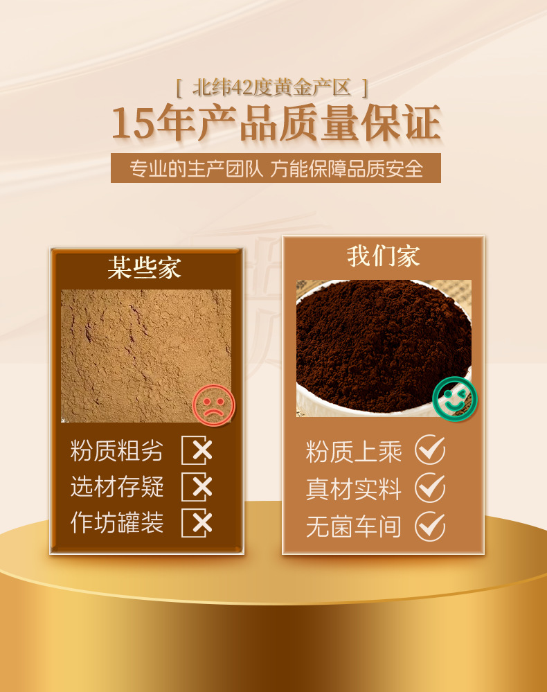 Reishi Mushroom Spore Powder Ling Zhi Bao Zi Fen 250g Changbai Mountain Red Reishi quality and texture