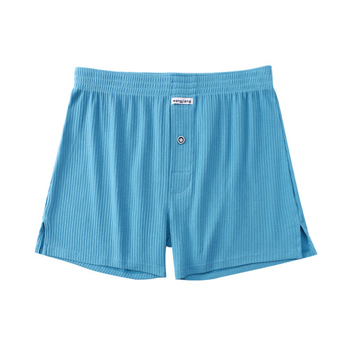 Men's underwear, ribbed arrow pants, stretch cotton underwear, breathable large size home pajamas, men's boxer shorts