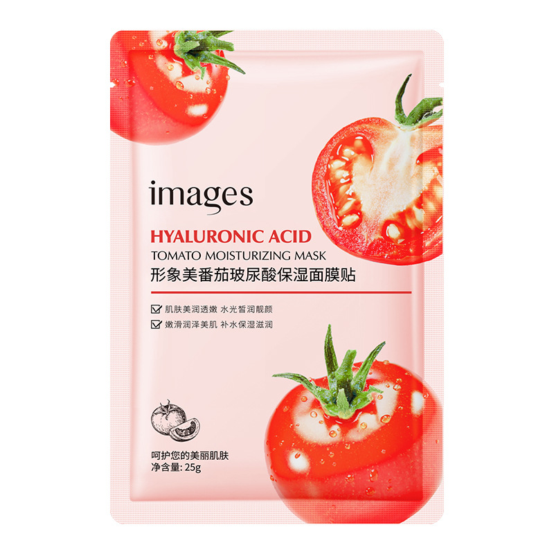 Imagen Belleza Tomate Ácido hialurónico Mascarilla hidratante Hidratante Cuidado de la piel Hidratante Mascarilla facial de piel genuina al por mayor