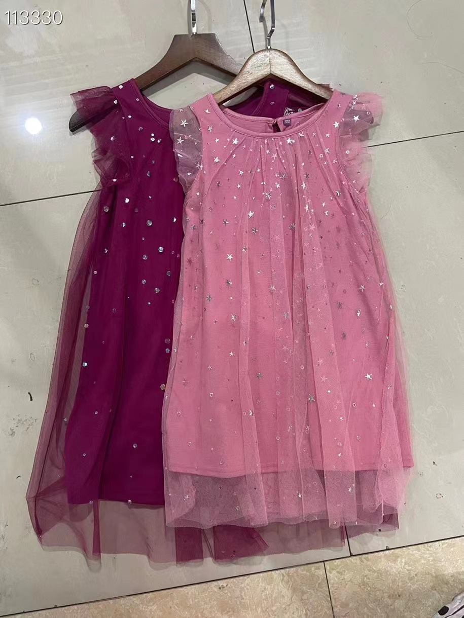 The original single girl dress pink size 92-122
