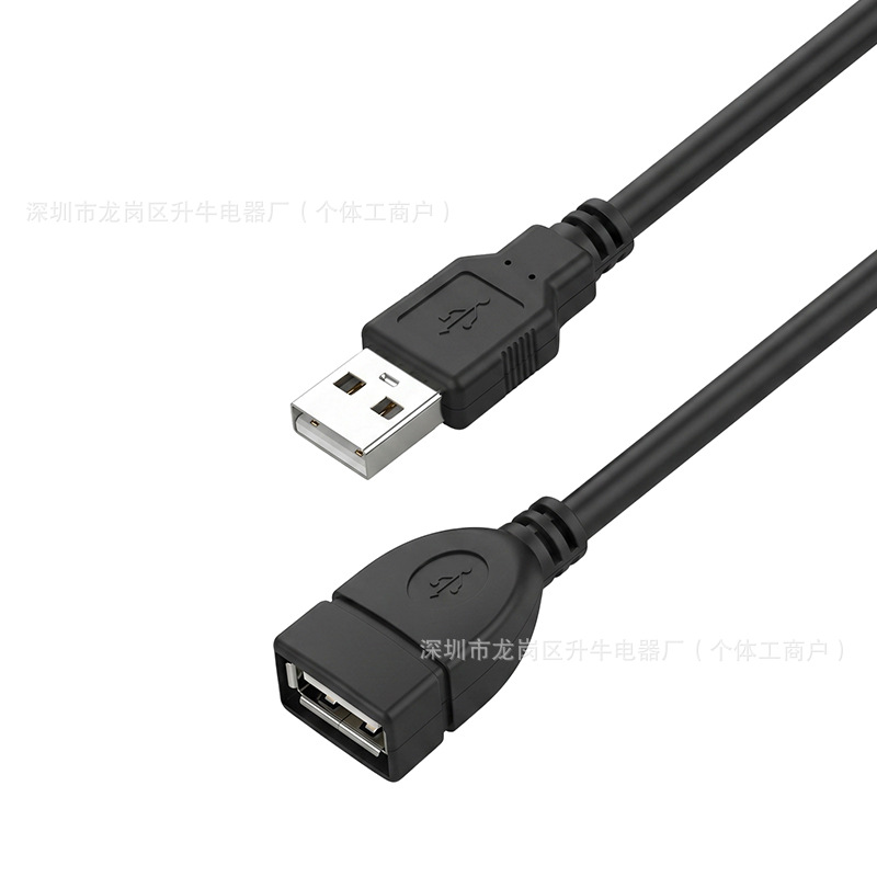 Cable de Extensión USB Transfronterizo, Macho a Hembra, Adaptador AM/AF, Cable de Extensión de Datos USB2.0, 1.5 Metros, 3 Metros, 5 Metros