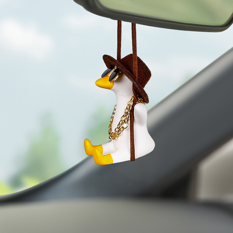 Cross-Border Car Hanging Ornaments Swing Duck Car Hanging Decoration Car Essential Supplies Car Interior Accessories