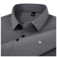 夏季男士短袖t恤中老年爸爸装打底衫宽松男式T恤休闲翻领POLO上衣