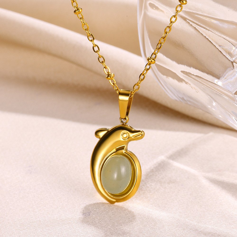 10g Weight 0.03µm-0.05µm Gold Plating Thickness PVD Coated Gold Plating Process Lobster Trigger Clasp Closure Clasp Closure Type Real Gold Plated Plating Material 304 Stainless Steel Pendant Material Pendant Necklace Classification 304 Stainless Steel Chain Material Cuban Link Chain Curb Chain, cable chain Chain Type 1 Piece Quantity Casual, Daily Occasion 304 Stainless Steel Material Cross, Dolphin Pattern All Seasons Season Women's Gender Elegant, Vintage Style Style Waterproof Non Tarnish, Plating Craft PVD Coated Real Gold Plated Cross Dolphin 304 Stainless Steel Elegant Vintage Style Waterproof Non Tarnish 304 Stainless Steel Lobster Trigger Clasp Closure Pendant Necklace 21
