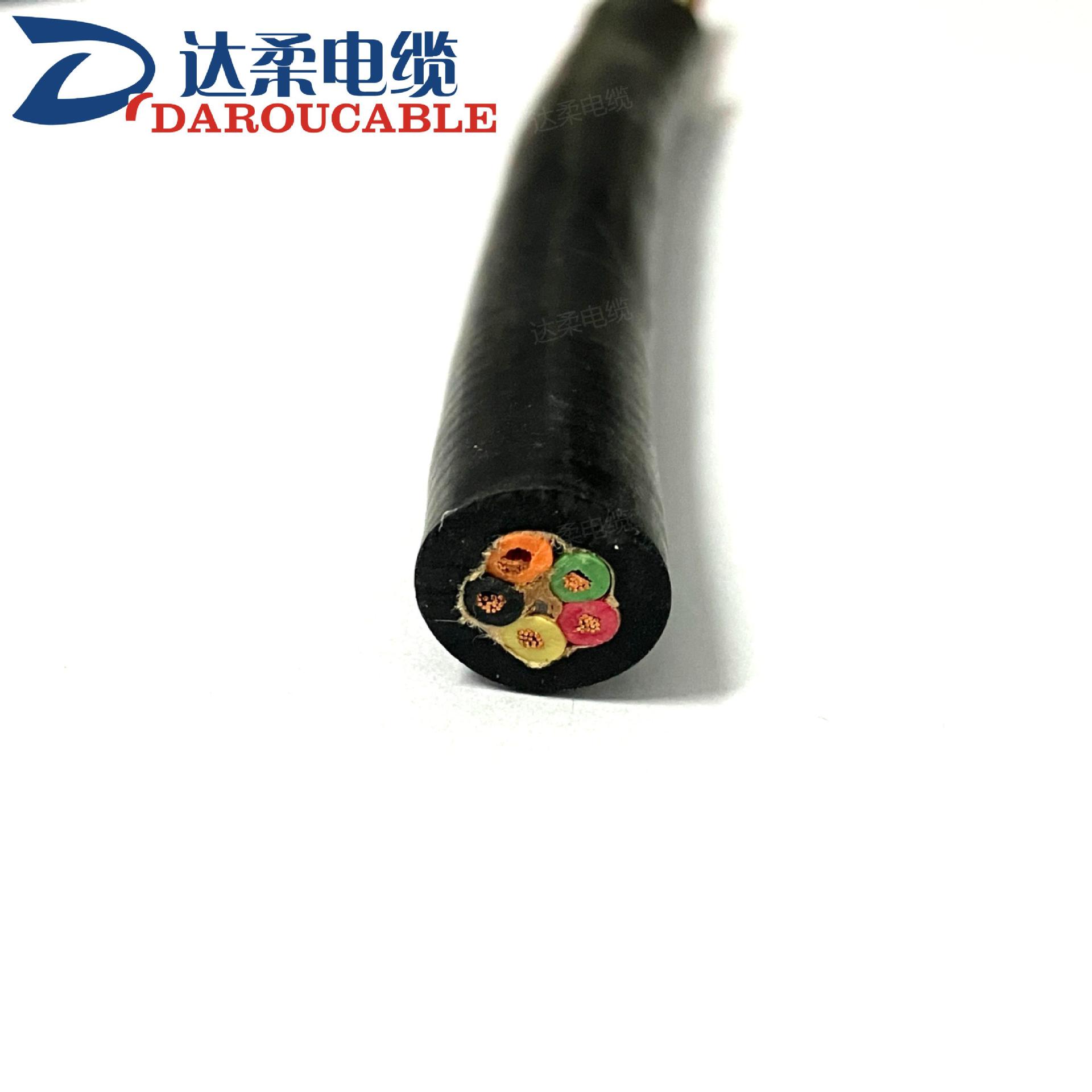 达柔厂家供应 5芯绞合高柔性抗扭 Pur聚氨酯机器人专用机械手电缆