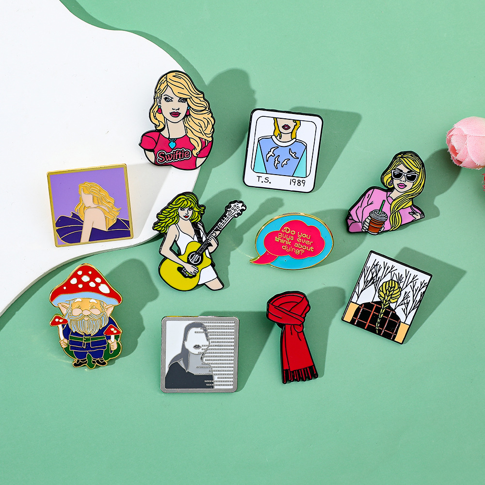 Casual Cartoon Character Alloy Enamel Unisex Brooches display picture 12