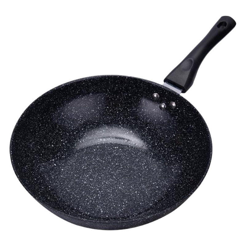 Maifan Piedra sartén antiadherente menos negro de humo Cocina de Inducción gas aplicable wok hierro olla pan regalo fábrica de suministro directo