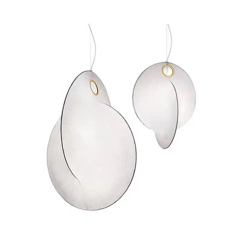 Araña de estilo japonés de diseñador nórdico Huixin, lámpara de dormitorio de restaurante Wabil Fengke, casa de familia, salón de té, candelabro de seda zen