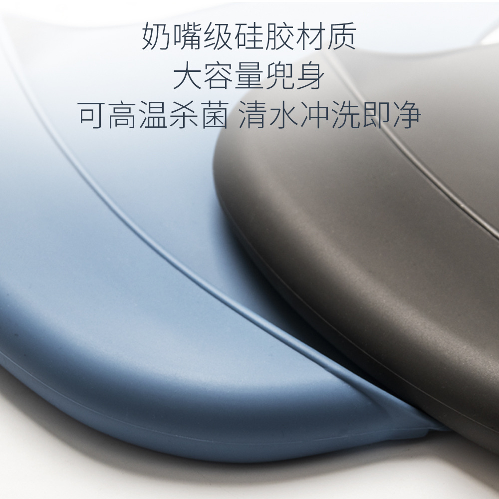 Gran babero para los ancianos, babero de silicona impermeable para adultos, babero de alimentación para los ancianos