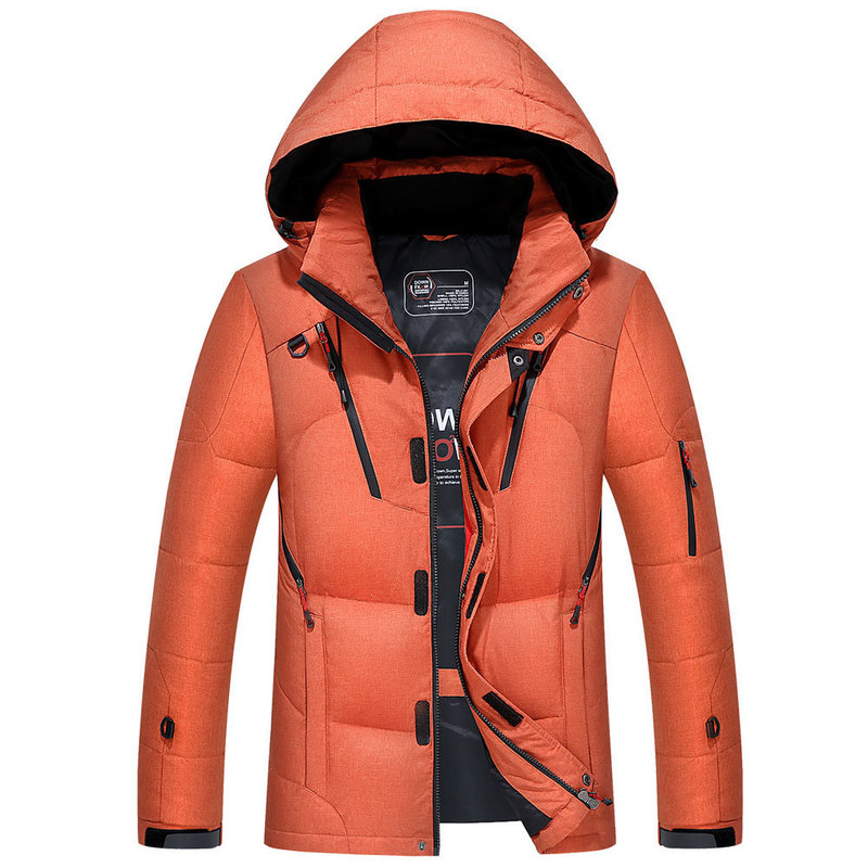 Cross-border New Hot Outdoor Mountain Climbing Travel Warm Down Jacket Winter Men's Casual Thickened Hooded Down Jacket