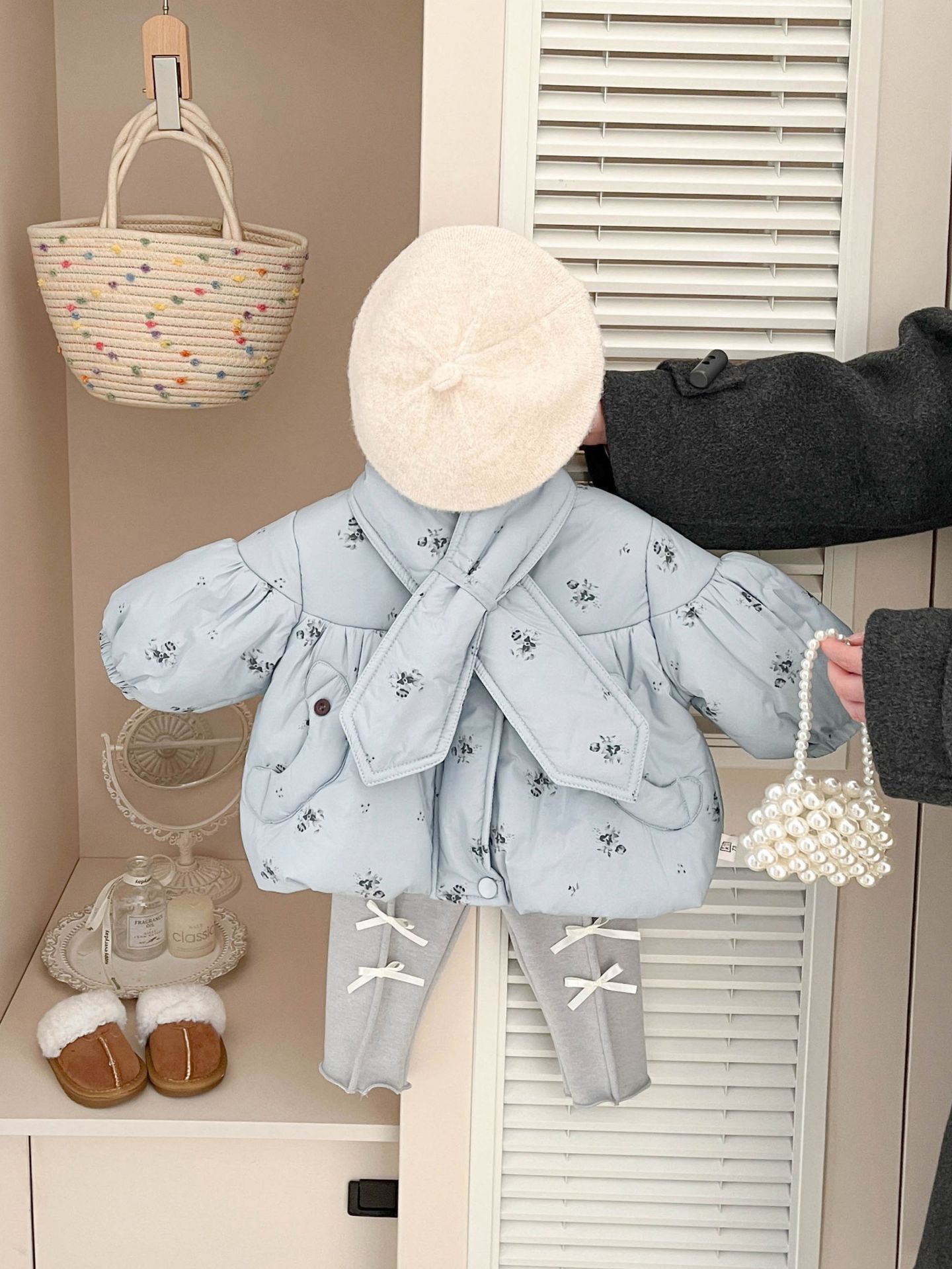 Niña ropa de algodón nuevo invierno para niños bebés grueso calentamiento corto chaqueta de algodón de moda chaqueta de invierno