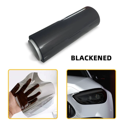 tail light dark transparent lamp – Car headlight protective film - tpu-dark-black-30-15m