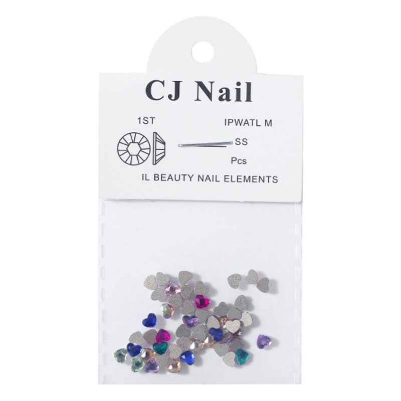 Tamaño pequeño de uñas yema del dedo Diamante Red de color rojo en forma especial diamante plano Mono Mismo Amor taladro de uñas decoración mixta