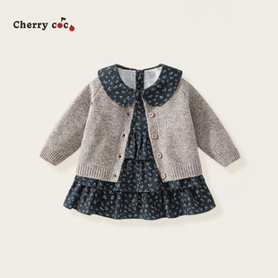 CherrycocoŮͯ�ﶬ�¿�Ů�����nϵᘿ�ë�������黨����ȹ������
