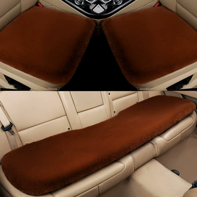 Wool pad small three-piece car seat cushion