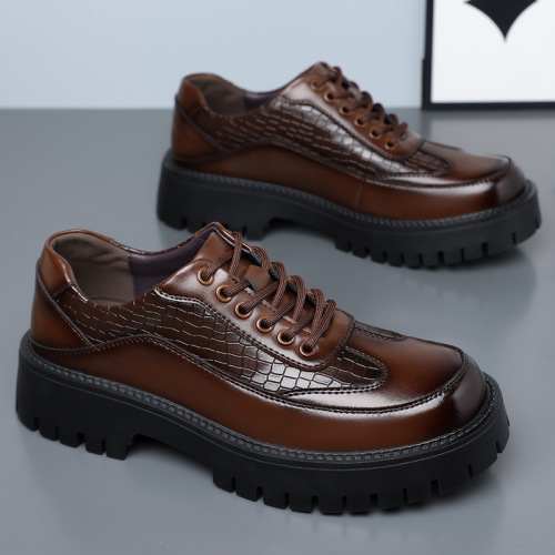Autumn and winter formal business leather shoes, men's soft sole, breathable, non-slip and wear-resistant, men's work shoes, workplace leather shoes