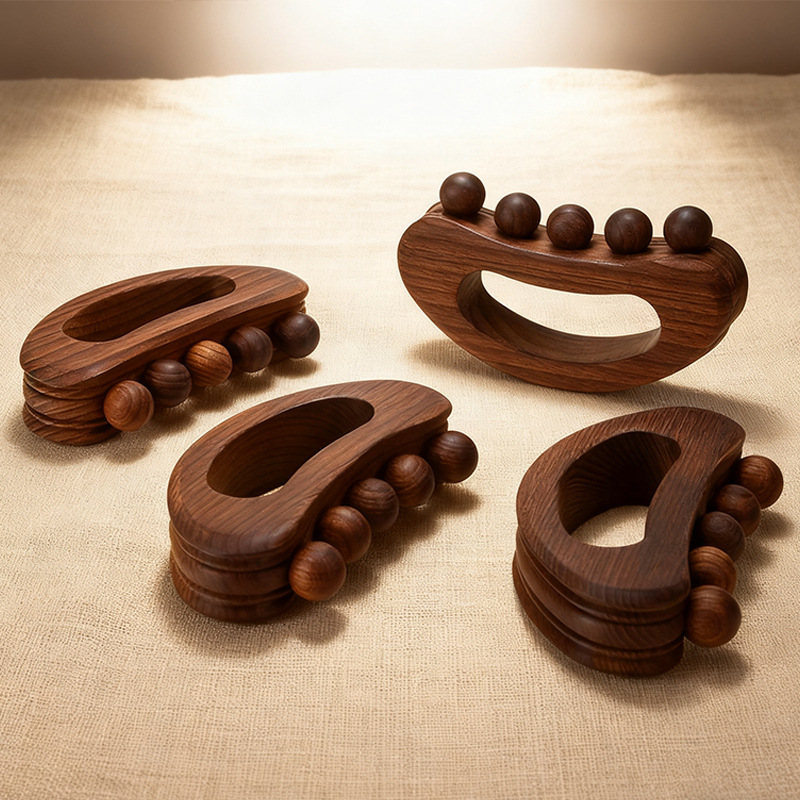 碳化带脉推板小巧携带全身通用刮痧板擀筋棒美容院款腿部肩颈背手