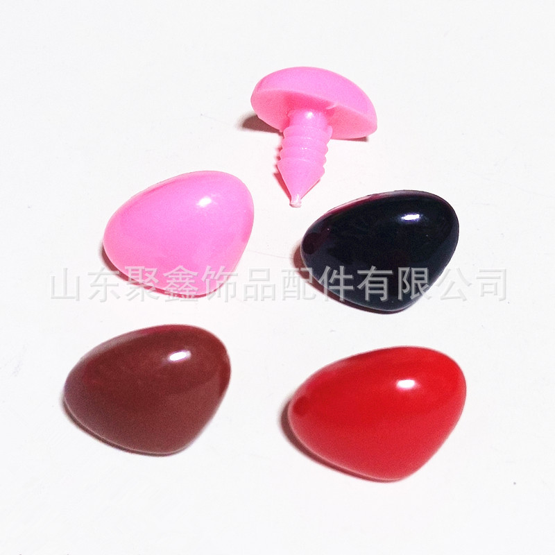螺纹三角鼻子动物狗狗熊l螺旋鼻子饰品配件玩偶玩具光面三角鼻子