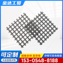 路面路基加筋双向PET涤纶经编土工格栅水利工程沥青路面格栅网