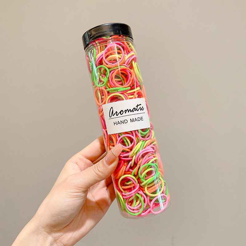 Banda de goma infantil pulgar anillo de cabello de cabello lindo cordón de cabello no daña cabello elástico para niñas atadas pelo banda de goma