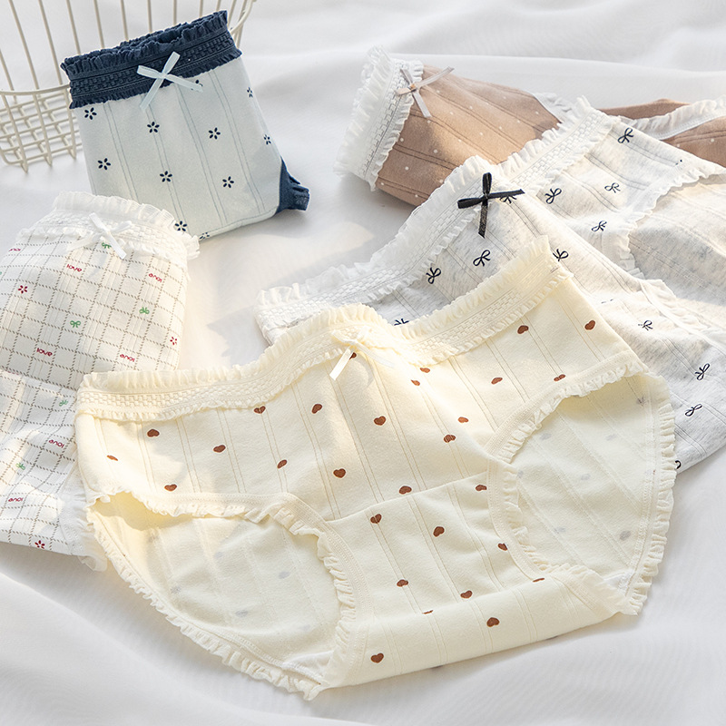 Category a Baby Cotton Girls' Underwear 10A Grade Antibacterial Pure Cotton Extended Crotch Comfortable and Skin-Friendly Women's Briefs