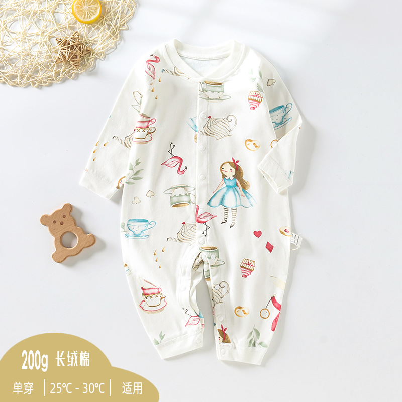 Bebé mono primavera y otoño algodón recién nacido Ropa niños y niñas bebé mameluco deshuesado romper ropa infantil