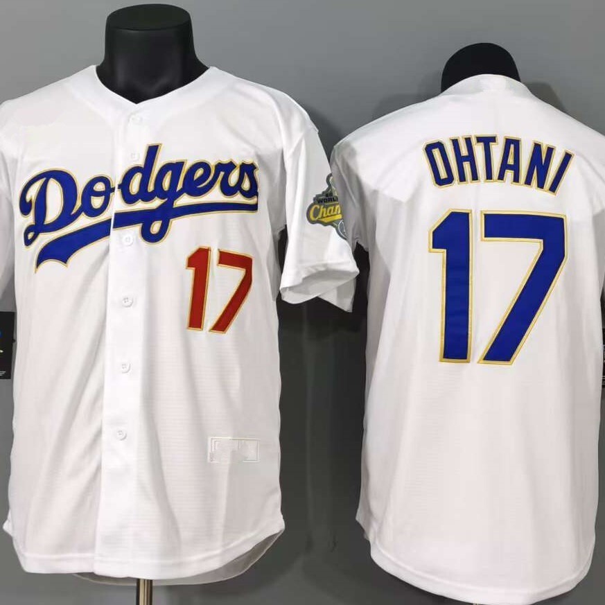 2026 New Model Dodge Baseball Jersey, Cross-Border American Style, In-Stock No. 17 Shohei Ohtani New Platinum Export Jersey