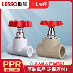 Liansu Ppr Shut-Off Valve Water Pipe Fittings 1/2 Inch 3/4 Inch Valve Hot-Melt Pipe Fittings Valve Core Water Valve Gate Valve Lift-Type Copper