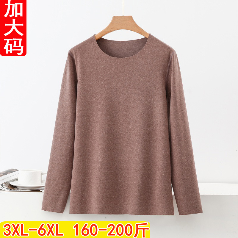 Thermal Seamless Warm Underwear for Women, Autumn and Winter, Fleece-Lined, Thickened, Slim-Fit, Long-Sleeve, Heating, Plus-Size Base Layer Thermal Seamless Warm Underwear for Women, Autumn and Winter, Fleece-Lined, Thickened, Slim-Fit, Long-Sleeve, Heating, Plus-Size Base Layer