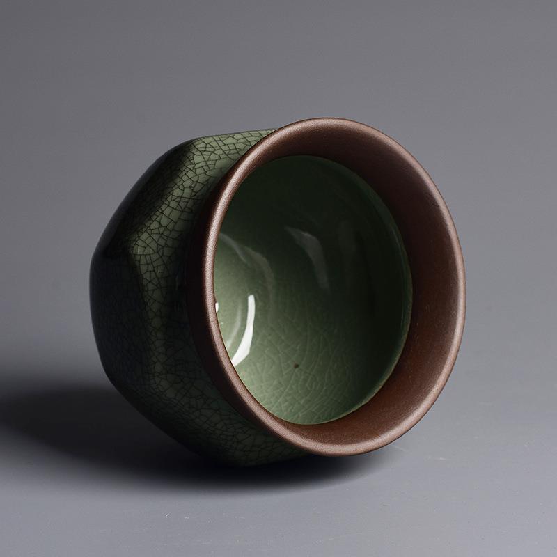 Fiore succulento in ceramica di argilla viola con smalto craquelé, creativo vaso per piante verdi per uso domestico, piccolo vaso in terracotta per_voghion.com