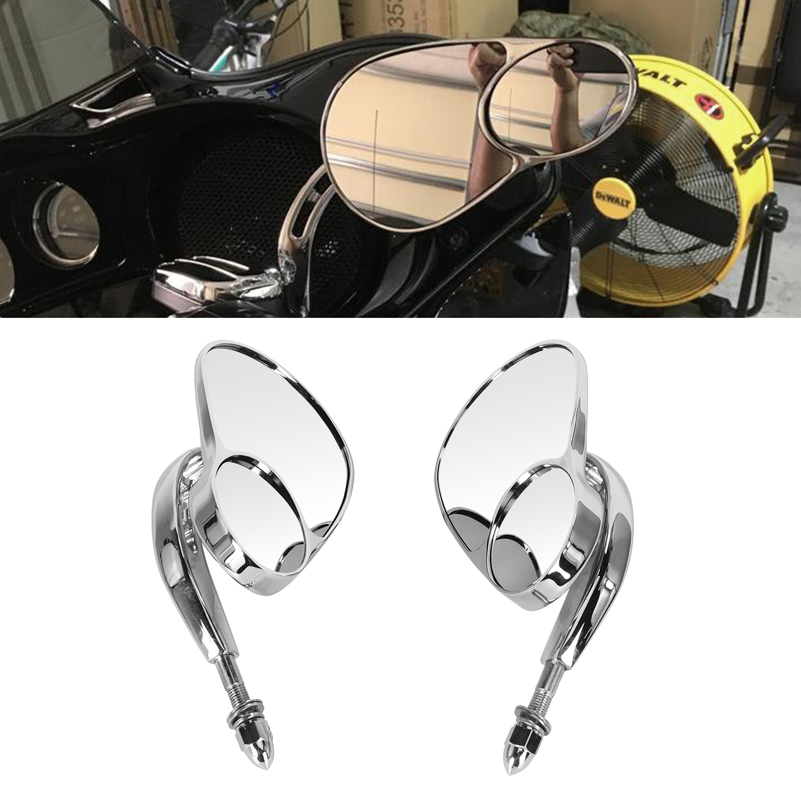Harley Xl883 Road King Cnc Modified Rearview Mirror 82+