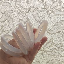 正品福利款 玛瑙玉髓手镯白月光微微瑕大放漏美人条保真保天新款