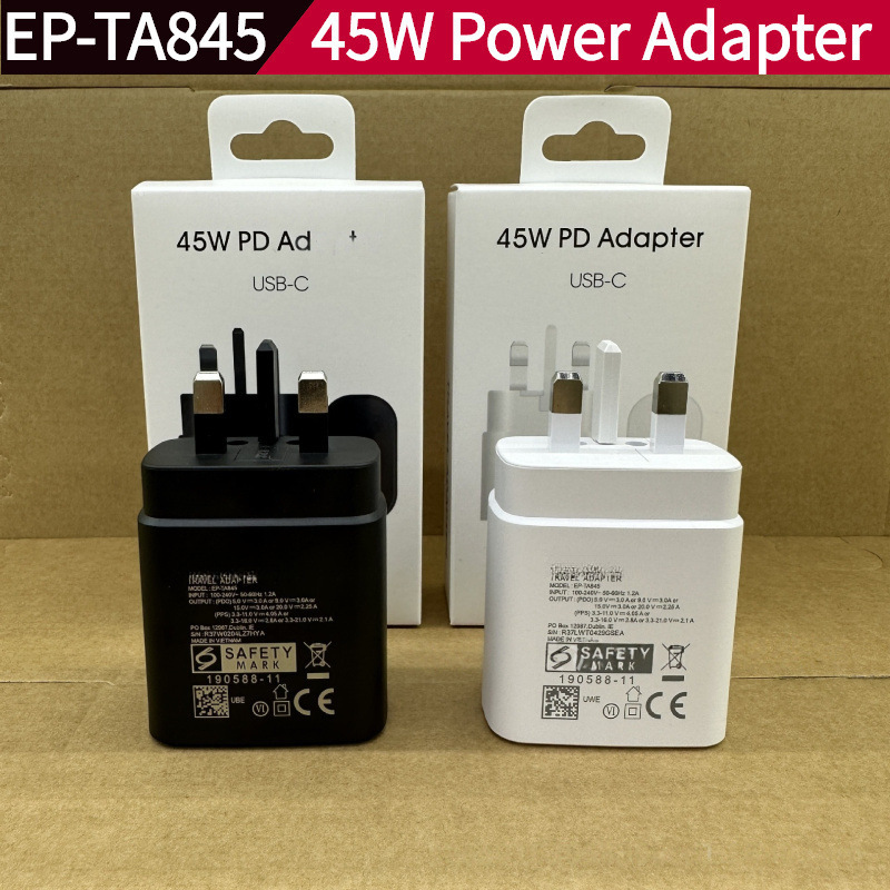 Suitable for Samsung Original 45W British Standard Super Fast Charger S20/Note20 Charger Ep-Ta845 Suitable for Samsung Original 45W British Standard Super Fast Charger S20/Note20 Charger Ep-Ta845