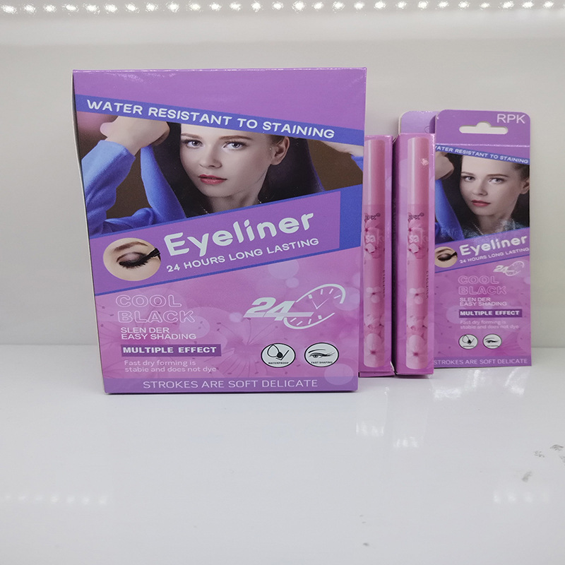 [Solo para exportación / transfronteriza] nuevo comercio exterior RPK eye-liner pen seco rápido anti-transpiración no mareo negro de un solo paquete de eye-liner image 7