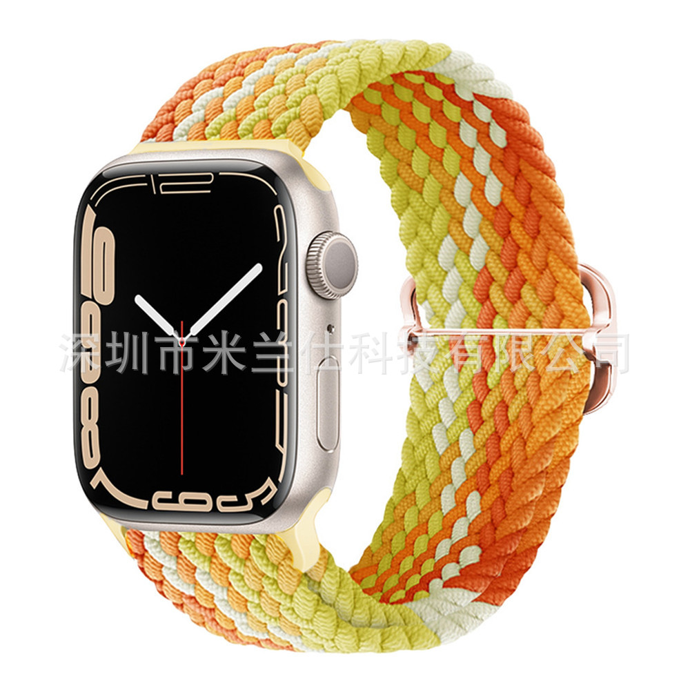 Nylon tejido para Apple iwatch456789 Apple ultra2 hebilla deslizante elástica S9 correa de reloj fabricante