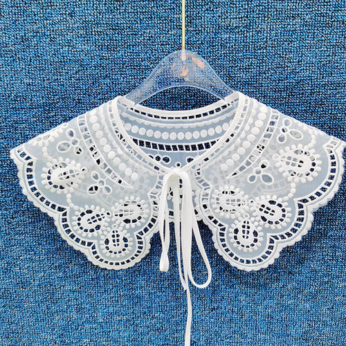 New style organza embroidery hollow four seasons lace shawl women's fake collar with decorative collar flower manufacturer wholesale