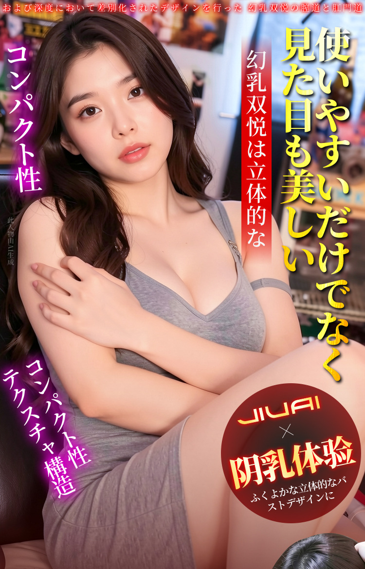 Jiuai Huanshuang Shuangyue Manual Masturbation Cup, Realistic TPE Mold, Skin Tone — detail image 11