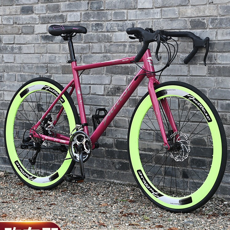 Road Bike Women Men and Women Adult Men's Road Outdoor Racing Easy Racing to Generate Cool Bicycle