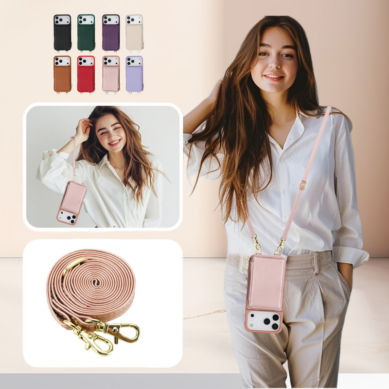 Suitable for Iphone17Air Mobile Phone Case Crossbody Zipper Bag Apple 17Pro Max Multifunctional Mobile Phone Leather Case New Suitable for Iphone17Air Mobile Phone Case Crossbody Zipper Bag Apple 17Pro Max Multifunctional Mobile Phone Leather Case New