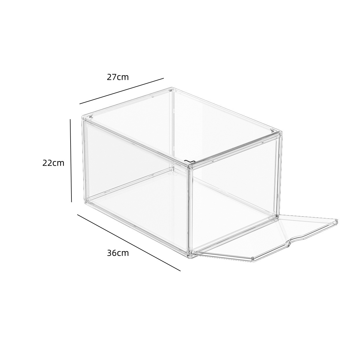 투명 - 전면 개방
