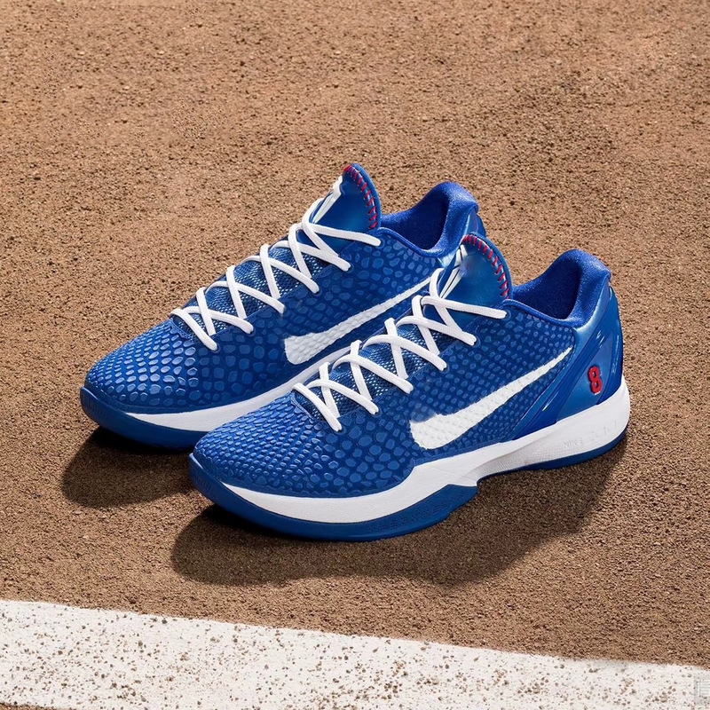 Original Kobe 6 Actual Game Basketball Shoes, Dodgers Violent Orange, Full Mamba Replica Kobe 6Th Generation Men's Sports Shoes