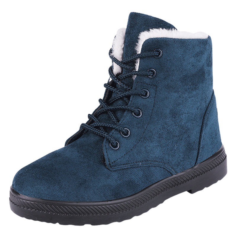 Jinjiang zapatos botas de nieve transfronterizas zapatos de algodón de mujer integrados de piel más tamaño botas de mujer botas de nieve estilo coreano zapatos cálidos de invierno