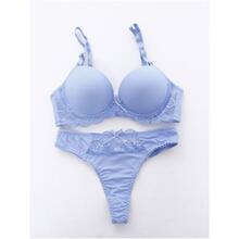 Women's Plain Bra and Panty Set body Fabric �羳���l