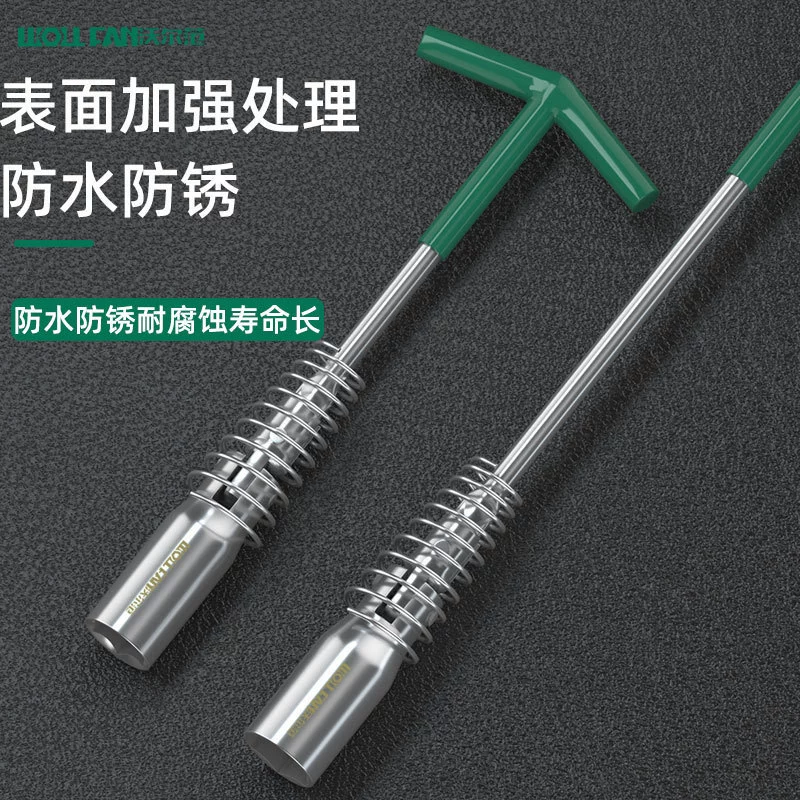 Пружинная свеча зажигания рукав гаечный ключ инструмент универсальный удлиненный автомобиль свеча зажигания демонтаж монтажный инструмент T-образный шестигранный