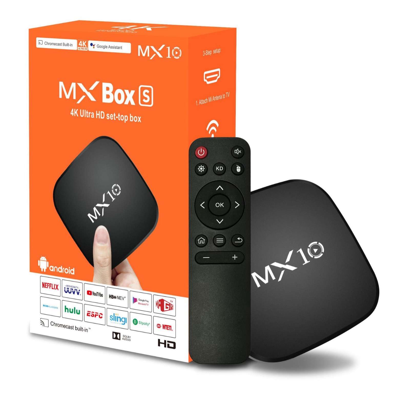 Comercio exterior MX10 decodificador RK3228A Android 10 TV Box 4k reproductor WiFi HD TV BOX image 7