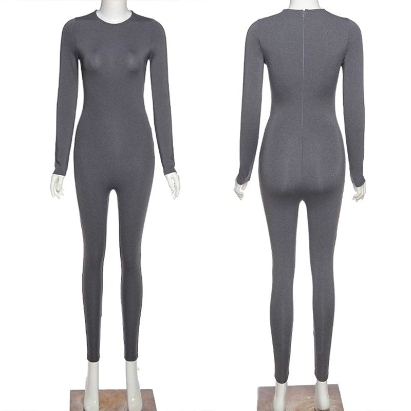 Комбинезон, спортивный overall, европейский стиль, (торговля через границу), круглый воротник, плотный