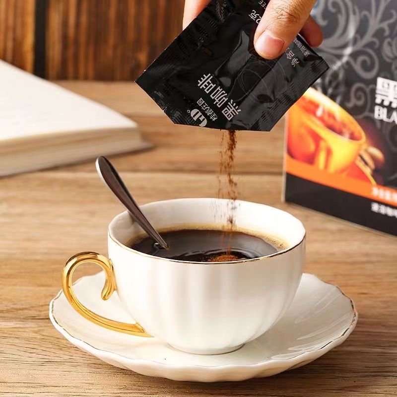 Yunnan Specialty Small Bean Coffee Instant Bag Black Coffee Original American Style Instant Powder Instant Bitter Coffee Wholesaler